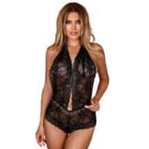 Боди кружевное Amor El Aurea L/XL, черное Боди кружевное Amor El Aurea L/XL, черное