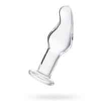 Анальная пробка Sexus Glass с изогнутым кончиком, бесцветный. Нет в наличии Анальная пробка Sexus Glass с изогнутым кончиком, бесцветный