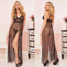 Пеньюар с кружевным лифом EXQUISITE и стринги, S. Нет в наличии Пеньюар с кружевным лифом EXQUISITE и стринги, S