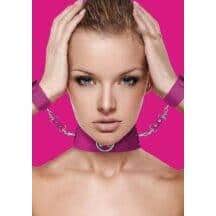 Ошейник с наручниками OUCH! розовый. Нет в наличии Ошейник с наручниками OUCH! розовый