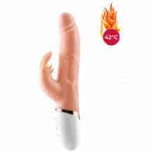 Вибратор-кролик фрикционно-ротационный с нагревом Erocome Canismajor, телесный. Нет в наличии Вибратор-кролик фрикционно-ротационный с нагревом Erocome Canismajor, телесный