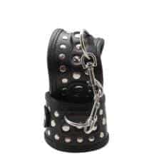 Наручники фигурные с заклепками Подиум, черные. Нет в наличии Наручники фигурные с заклепками Подиум, черные