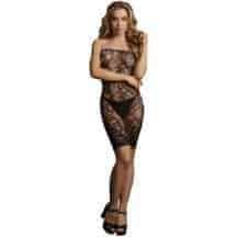 Мини-платье со стразами Shots Le Desir Star S/XL, черное. Нет в наличии Мини-платье со стразами Shots Le Desir Star S/XL, черное