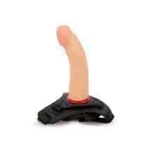 Страпон на ремнях Пикантные Штучки, 18,5 см, телесный