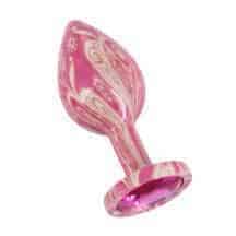 Анальная пробка Kanikule S, розовая с ярко-розовым кристаллом Анальная пробка Kanikule S, розовая с ярко-розовым кристаллом