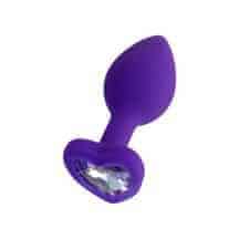 Анальная пробка ToDo by Toyfa Diamond Heart, фиолетовая с бесцветным кристаллом. Нет в наличии Анальная пробка ToDo by Toyfa Diamond Heart, фиолетовая с бесцветным кристаллом