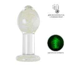 Анальная пробка Sexus Glass светящаяся в темноте, бесцветная. Нет в наличии Анальная пробка Sexus Glass светящаяся в темноте, бесцветная