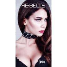 Ошейник черный с зеркальным элементом Cindy Black. Нет в наличии Ошейник черный с зеркальным элементом Cindy Black
