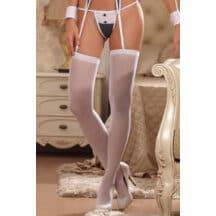 Чулки на резинке белые Sunspice, OS. Нет в наличии Чулки на резинке белые Sunspice, OS