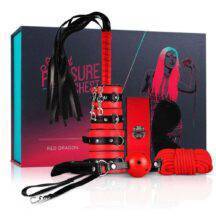 Набор БДСМ Secret Pleasure Chest Red Dragon 8 предметов, красный. Нет в наличии Набор БДСМ Secret Pleasure Chest Red Dragon 8 предметов, красный