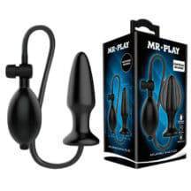 Анальная пробка с эффектом увеличения Baile Mr. Play Inflatable Anal Plug, черная . Нет в наличии Анальная пробка с эффектом увеличения Baile Mr. Play Inflatable Anal Plug, черная