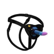 Страпон Romp Piccolo Pegging Kit, черный, сине-фиолетовый Страпон Romp Piccolo Pegging Kit, черный, сине-фиолетовый