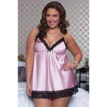 Бэби-Долл и Трусики Seven 'til Midnight, розовые 1X/2X. Нет в наличии Бэби-Долл и Трусики Seven 'til Midnight, розовые 1X/2X