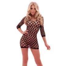 Мини-платье сетка Amor El Iza черное, S/L. Нет в наличии Мини-платье сетка Amor El Iza черное, S/L