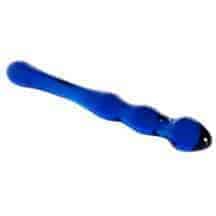 Фаллоимитатор анальный двухсторонний Sexus Glass, синий. Нет в наличии Фаллоимитатор анальный двухсторонний Sexus Glass, синий