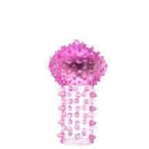 Вибронасадка на палец Toyfа, розовая. Нет в наличии Вибронасадка на палец Toyfа, розовая