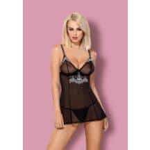 Сорочка и Стринги Obsessive 840-BAB-1, S/M. Нет в наличии Сорочка и Стринги Obsessive 840-BAB-1, S/M