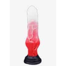Фаллоимитатор EraSexa Оборотень Mini, 20 см, бело-красный. Нет в наличии Фаллоимитатор EraSexa Оборотень Mini, 20 см, бело-красный