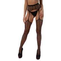 Чулки с поясом Amor EL Cordova S/L, черные Чулки с поясом Amor EL Cordova S/L, черные