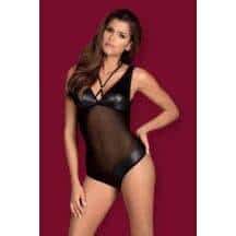 Боди Obsessive Leatheria teddy, Чёрный, L/XL. Нет в наличии Боди Obsessive Leatheria teddy, Чёрный, L/XL