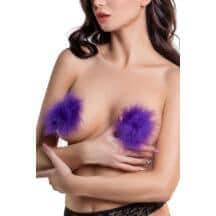 Пэстис Erolanta Cyndi круглые с пухом, фиолетовые Пэстис Erolanta Cyndi круглые с пухом, фиолетовые