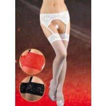 Чулки Soft Line с кружевной резинкой и поясом КРАСНЫЕ, XXL. Нет в наличии Чулки Soft Line с кружевной резинкой и поясом КРАСНЫЕ, XXL