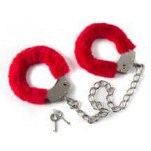Оковы с мехом Lola Games Bondage, красные Оковы с мехом Lola Games Bondage, красные