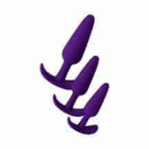 Набор анальных пробок Toyfa A-toys, фиолетовый