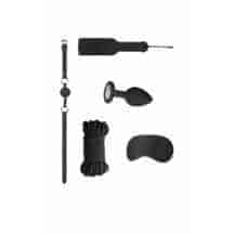 Набор для бондажа Shots Ouch! Introductory №5 с анальной пробкой, чёрный. Нет в наличии Набор для бондажа Shots Ouch! Introductory №5 с анальной пробкой, чёрный