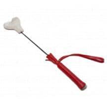 Мини-стек сердечко с мехом BDSM Арсенал 36 см, красно-белый Мини-стек сердечко с мехом BDSM Арсенал 36 см, красно-белый