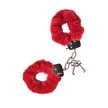 Наручники меховые Toyfa Theatre, красные. Нет в наличии Наручники меховые Toyfa Theatre, красные