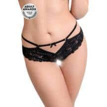 Трусики с доступом Erolanta Agnes, черные, 50-52. Нет в наличии Трусики с доступом Erolanta Agnes, черные, 50-52