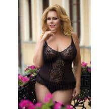 Корсет и трусы с доступом SoftLine Collection Adel, черный, XХХL. Нет в наличии Корсет и трусы с доступом SoftLine Collection Adel, черный, XХХL