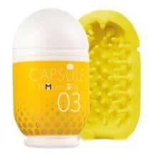 Мастурбатор MensMax Capsule Kanoko, жёлтый. Нет в наличии Мастурбатор MensMax Capsule Kanoko, жёлтый