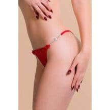 Трусики со стразами Joli Amber, красный, OS. Нет в наличии Трусики со стразами Joli Amber, красный, OS