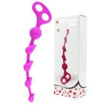 Анальная цепочка Baile Pretty Love Beeds, розовая. Нет в наличии Анальная цепочка Baile Pretty Love Beeds, розовая