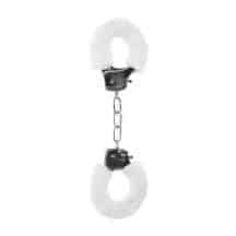 Металлические наручники Shots Ouch! Pleasure Handcuffs с белым мехом, серебристые. Нет в наличии Металлические наручники Shots Ouch! Pleasure Handcuffs с белым мехом, серебристые