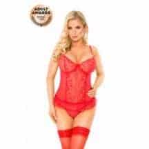 Корсет и трусики Softline Collection Capri, красный, M. Нет в наличии Корсет и трусики Softline Collection Capri, красный, M