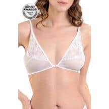 Бралетт с застежкой спереди Erolanta Odette, белый, 50-52. Нет в наличии Бралетт с застежкой спереди Erolanta Odette, белый, 50-52