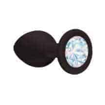 Анальная пробка Lola Games Emotions Cutie Small, черная с разноцветным стразом Анальная пробка Lola Games Emotions Cutie Small, черная с разноцветным стразом