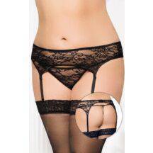 Пояс для Чулок и Стринги Soft Line кружевные черные, XXXL. Нет в наличии Пояс для Чулок и Стринги Soft Line кружевные черные, XXXL