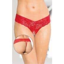 Трусики шортики женские с доступом, красные S/M. Нет в наличии Трусики шортики женские с доступом, красные S/M