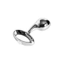 Анальная втулка с ручкой Drop Stimulant ToyFa Metall, серебряная. Нет в наличии Анальная втулка с ручкой Drop Stimulant ToyFa Metall, серебряная