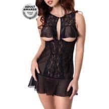 Комбинация Erolanta Margarita, черная, 46-48. Нет в наличии Комбинация Erolanta Margarita, черная, 46-48