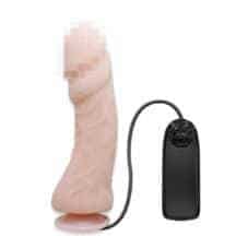 Вибратор с большой головкой Baile 24 см, телесный Вибратор с большой головкой Baile 24 см, телесный