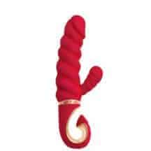 Вибратор-кролик Gvibe Gcandy Mini рельефный, красный Вибратор-кролик Gvibe Gcandy Mini рельефный, красный