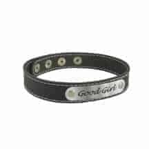 Чокер Sitabella с белой строчкой и надписью Good Girl, черный. Нет в наличии Чокер Sitabella с белой строчкой и надписью Good Girl, черный