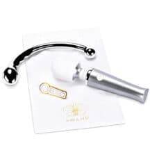 Набор из двух игрушек Le Wand Mini Pleasures, серебристый. Нет в наличии Набор из двух игрушек Le Wand Mini Pleasures, серебристый