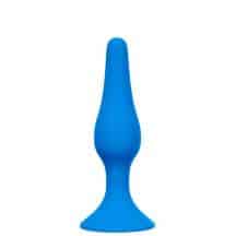 Анальная пробка Lola Games Back Door Slim Anal Plug M, синяя Анальная пробка Lola Games Back Door Slim Anal Plug M, синяя