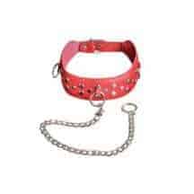Ошейник кожанный красный. Нет в наличии Ошейник кожанный красный
